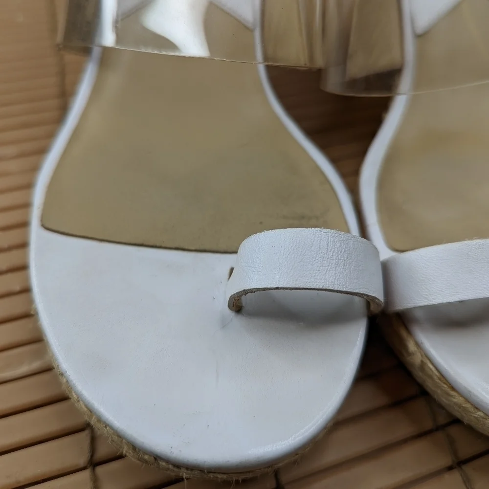 Michael Kors women's sz 6M platform espadrille toe loop sandals